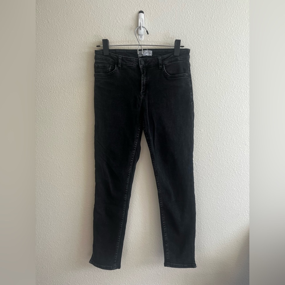 MANGO Gray Slim Skinny Jeans Size 4